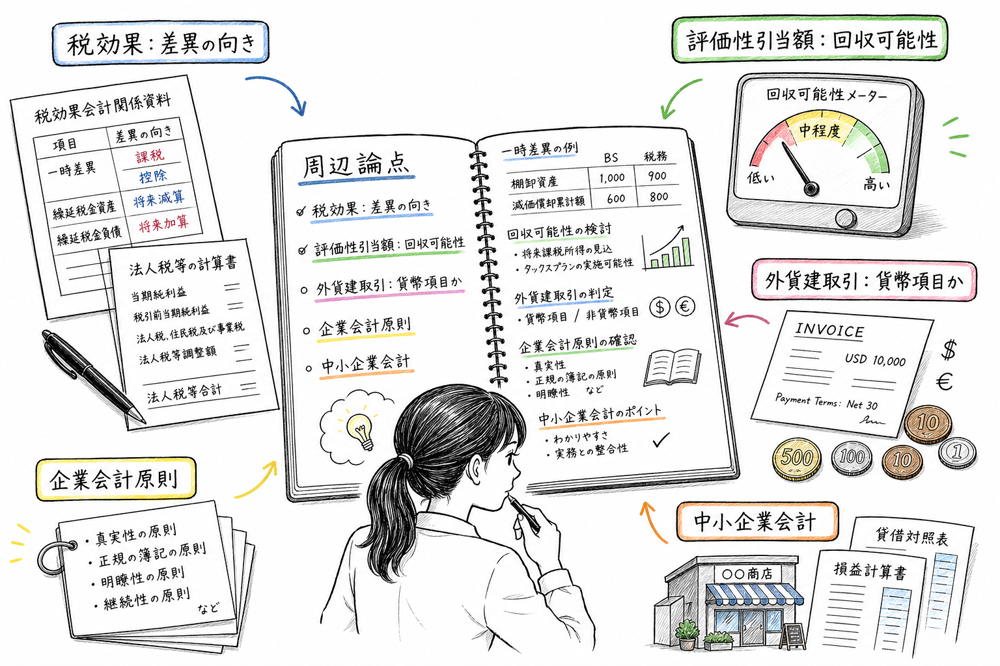 企業会計の周辺論点で覚える判断軸を整理する図解