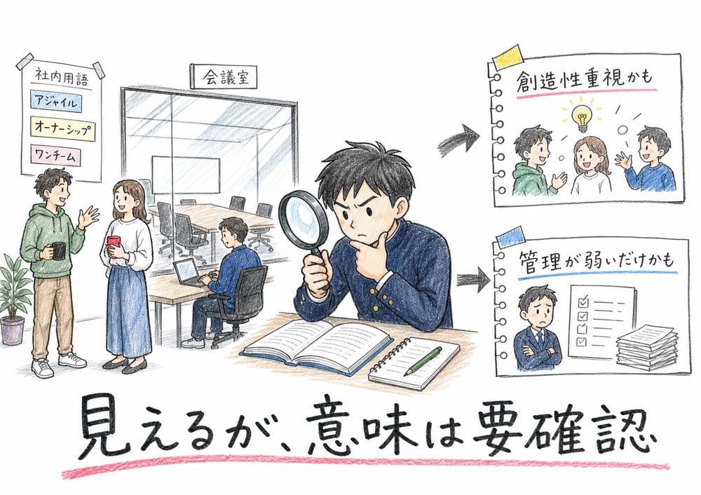 人工物は見えるが背後の意味を一義的に判断できないことの図解