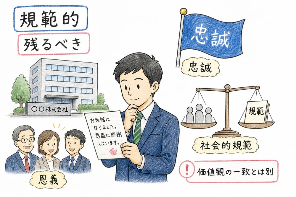 規範的コミットメントを示す図解