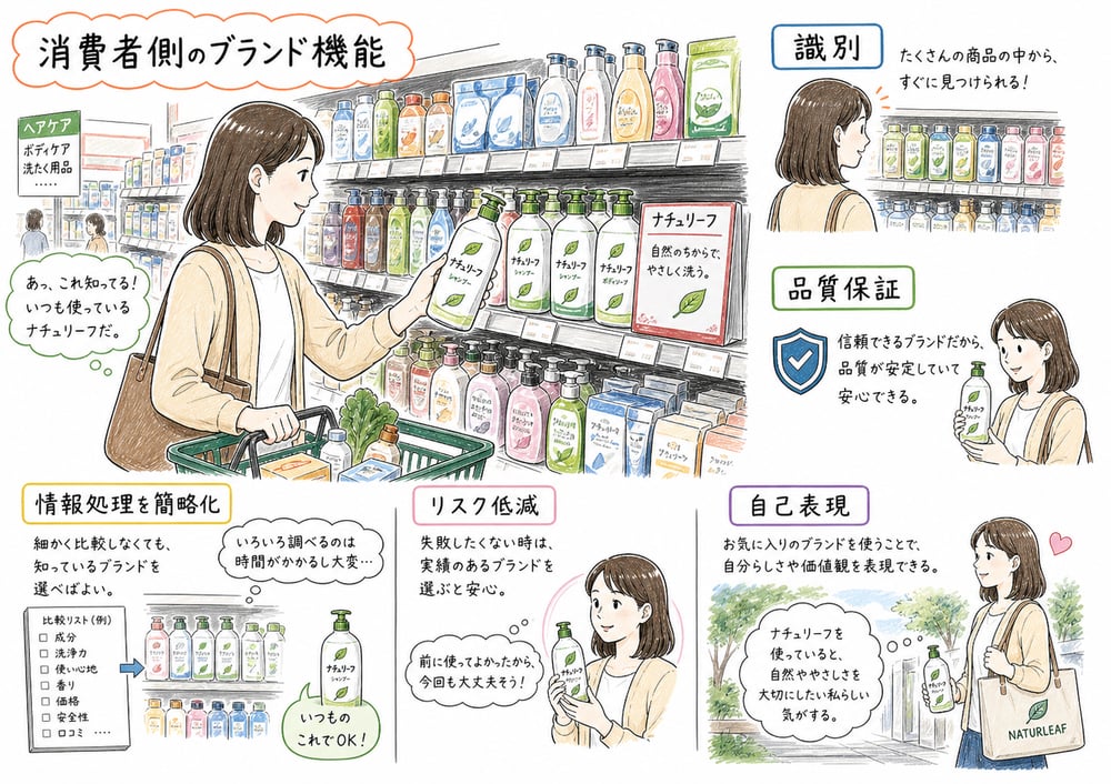 ブランドの消費者側機能