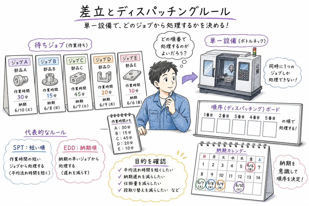 差立でSPTとEDDを目的別に使い分ける図解