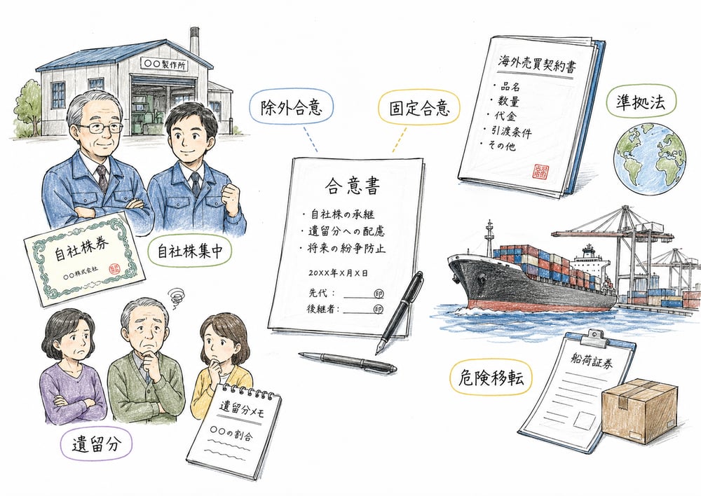 事業承継と国際法務で先に確認する論点の全体像