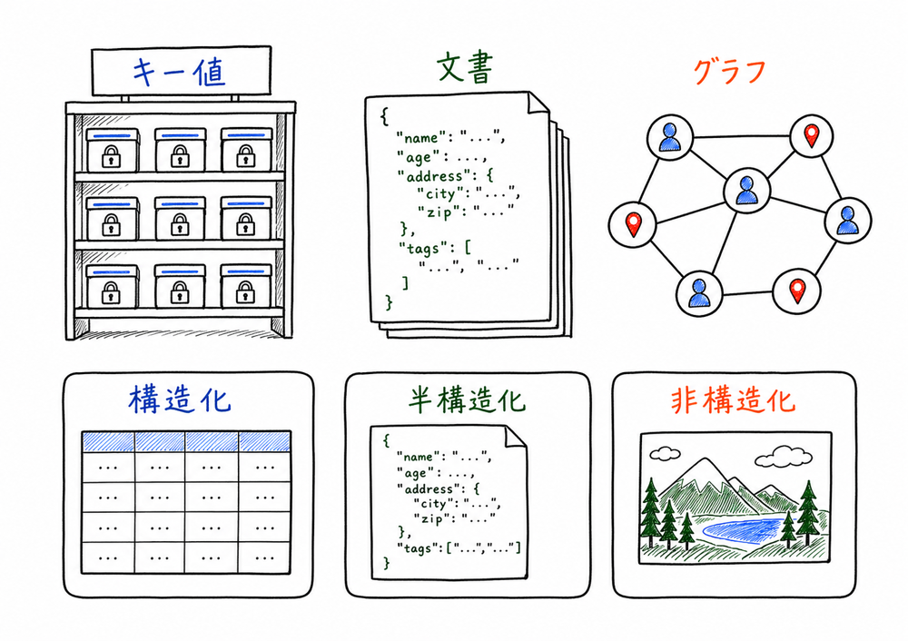 ネットワークやデータベース、システム評価、運用管理など章外の戻り先を示す図解