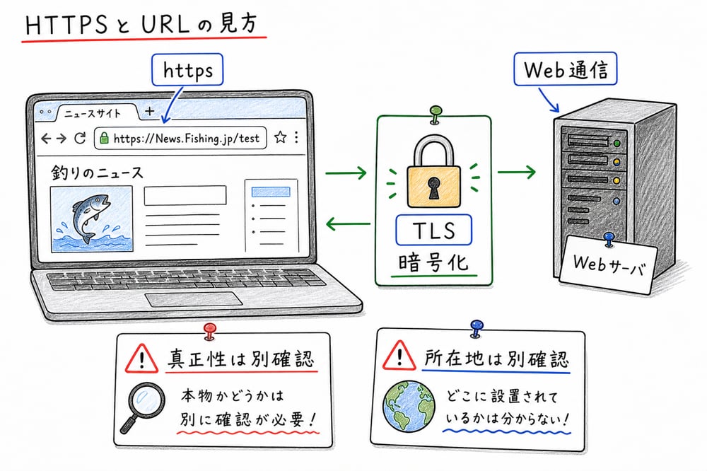 HTTPとHTTPS、URLから分かることを整理した図解