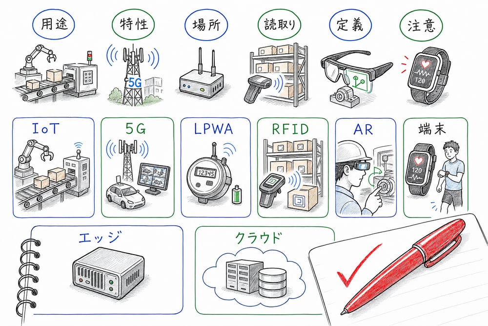 ネットワーク関連技術の判断軸と誤答しやすい違いを総復習する図解