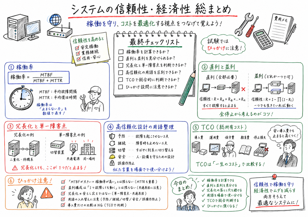 導入費だけでなく運用費、保守費、教育費、停止損失まで含めて考える図解