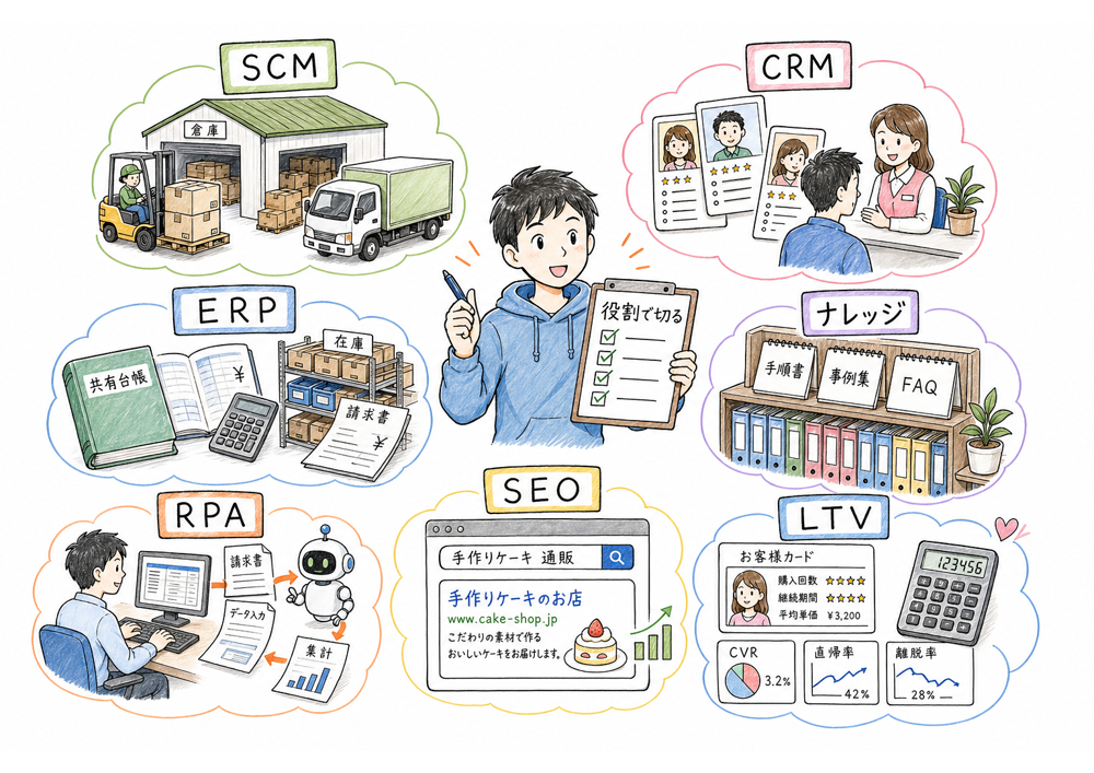 情報システム適用領域を対象・目的・指標で最終確認する図解