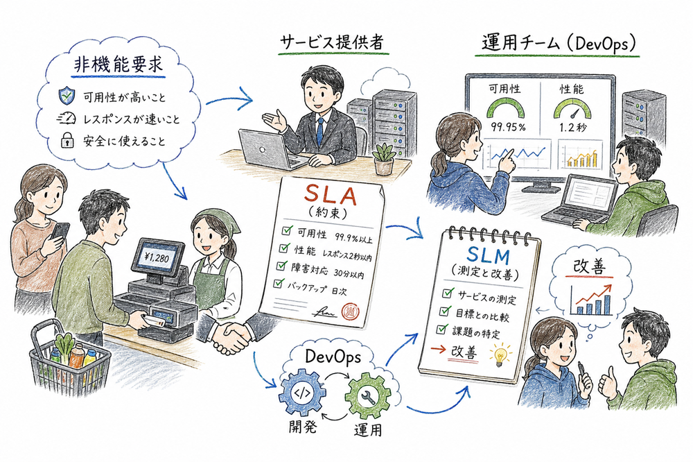 非機能要求とSLA・SLMをDevOpsで改善する流れ